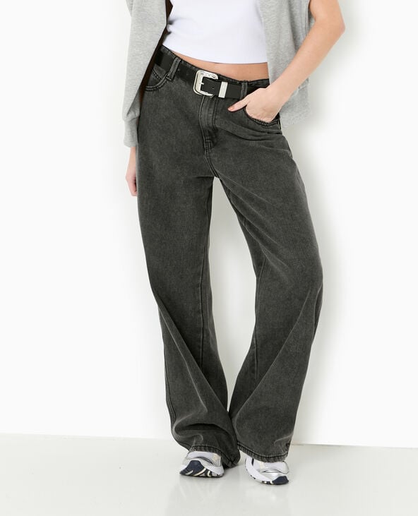 Pimkie Jean Large Baggy Taille Basse - Noir