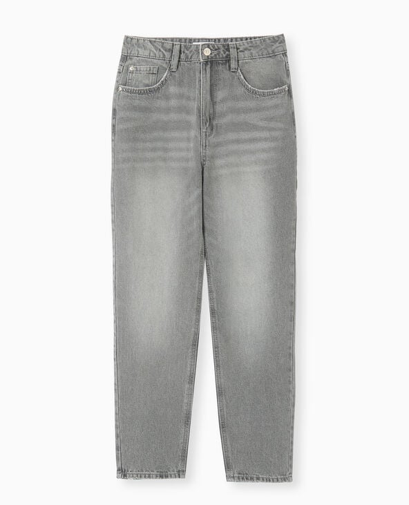 Pimkie Jean Mom Taille Haute - Gris Clair
