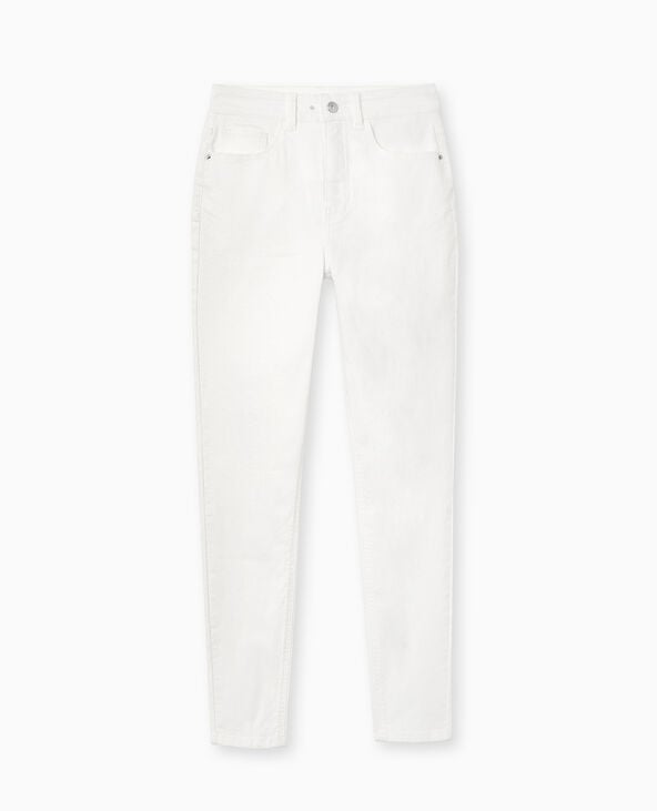 Pimkie Jean Skinny Taille Haute - Blanc