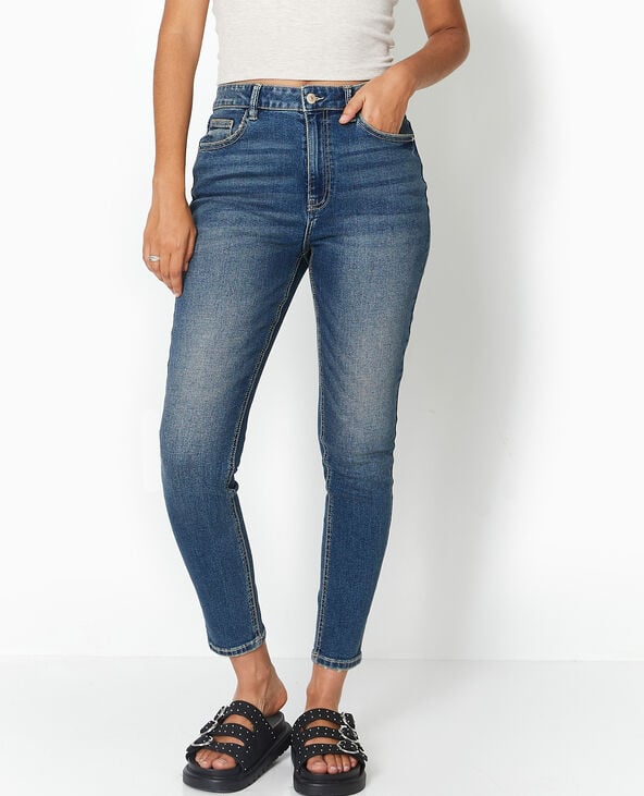 Pimkie Jean Skinny Taille Haute - Bleu
