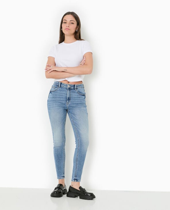 Pimkie Jean Skinny Taille Haute - Bleu Foncé