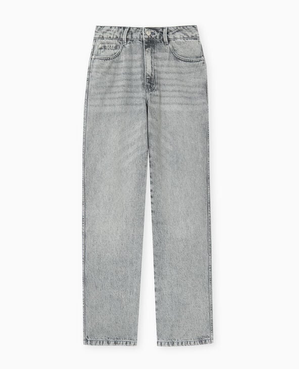 Pimkie Jean Straight Taille Standard - Gris Clair