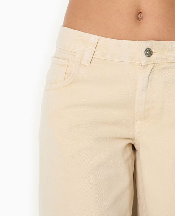 Pimkie Jean Wide Extra Large Taille Basse - Taupe