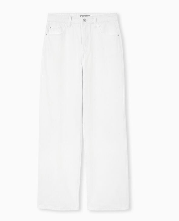 Pimkie Jean Wide Loose Extra Long - Blanc