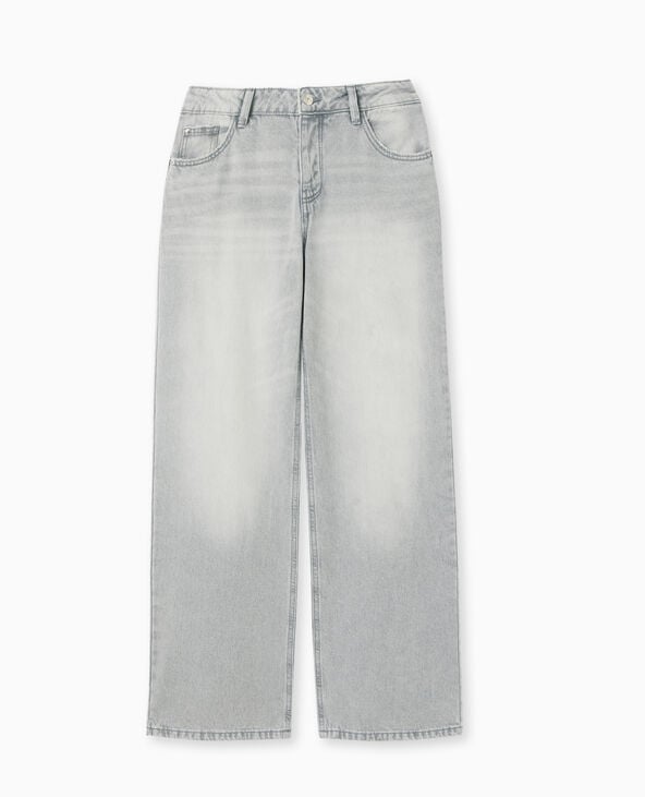 Pimkie Jean Wide Taille Basse - Blanc