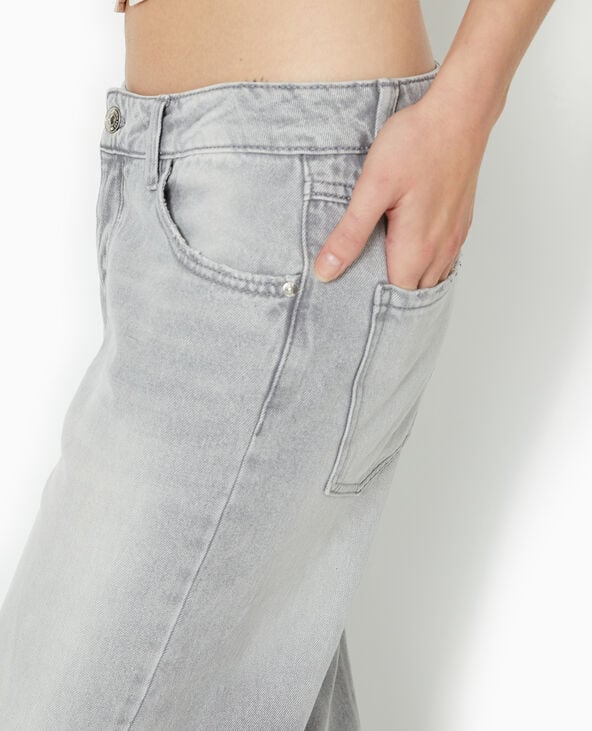 pimkie Jean wide taille basse - Blanc