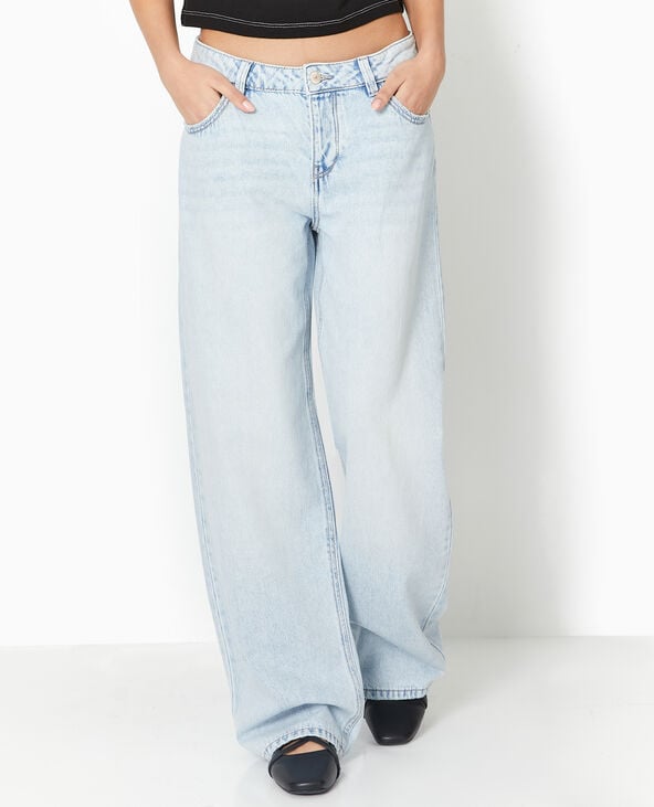 pimkie Jean wide taille basse - Bleu clair