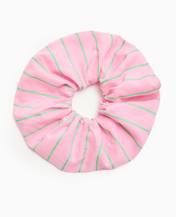 pimkie Lot de 2 chouchous en tissu rayé - Rose