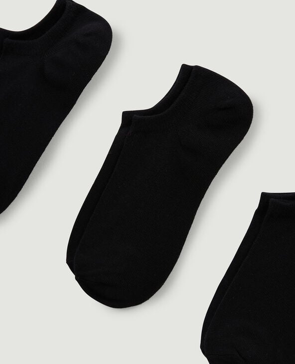 pimkie Lot de 3 paires de chaussettes basses - Noir