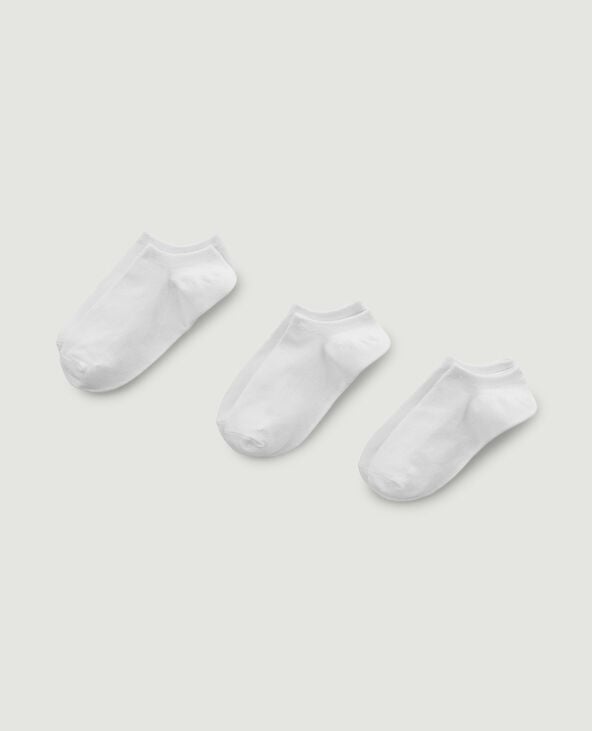 pimkie Lot de 3 paires de soquettes - Blanc