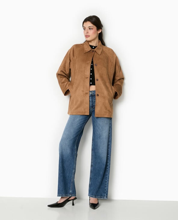 pimkie Manteau court en suédine - Beige