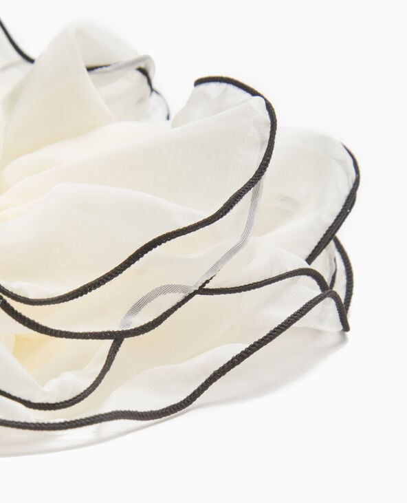 Pimkie Maxi Chouchou En Tissu Transparent - Blanc