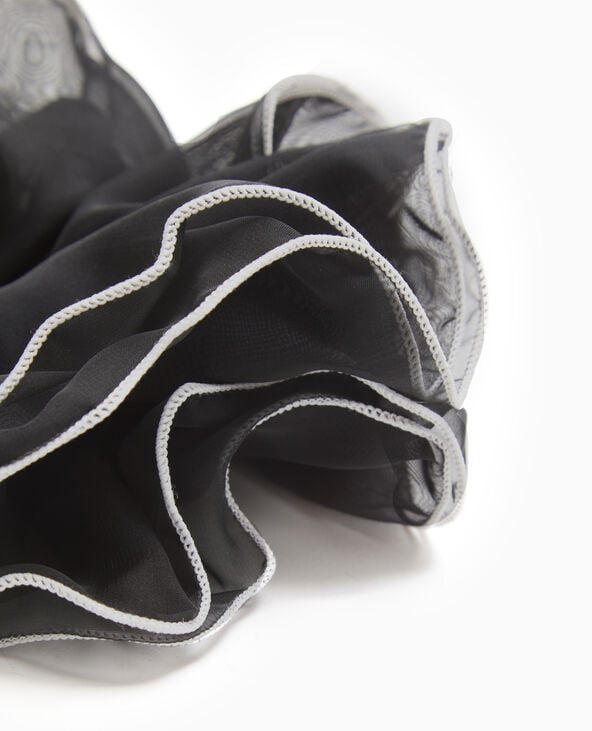 Pimkie Maxi Chouchou En Tissu Transparent - Noir