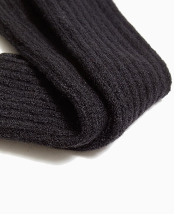 Pimkie Mitaines En Maille Côtelée - Noir