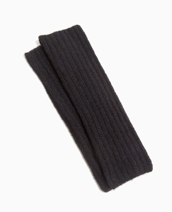 pimkie Mitaines en maille côtelée - Noir
