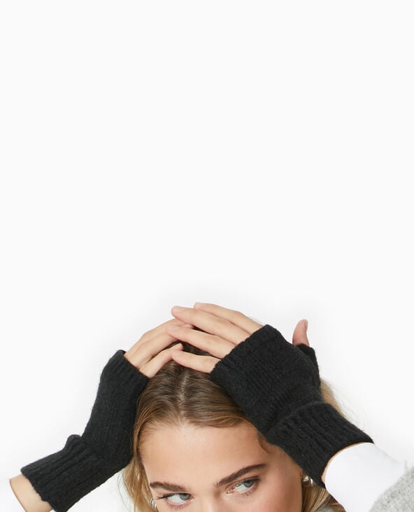 Pimkie Mitaines En Tricot - Noir