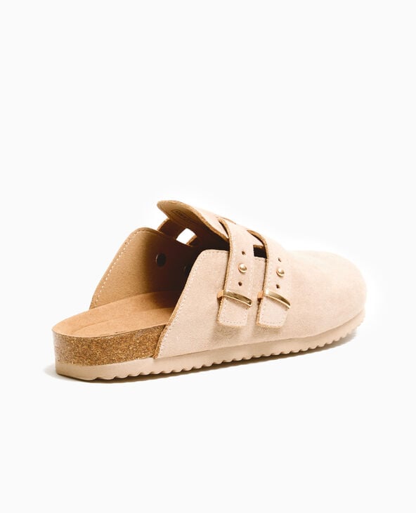 pimkie Mules Sabots En Suédine - Camel