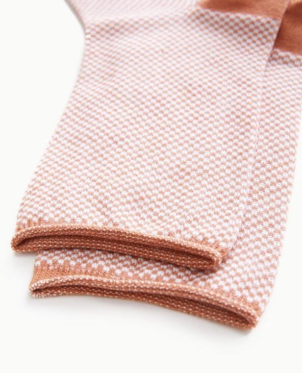 Pimkie Paire De Chaussettes Mini-damiers - Marron