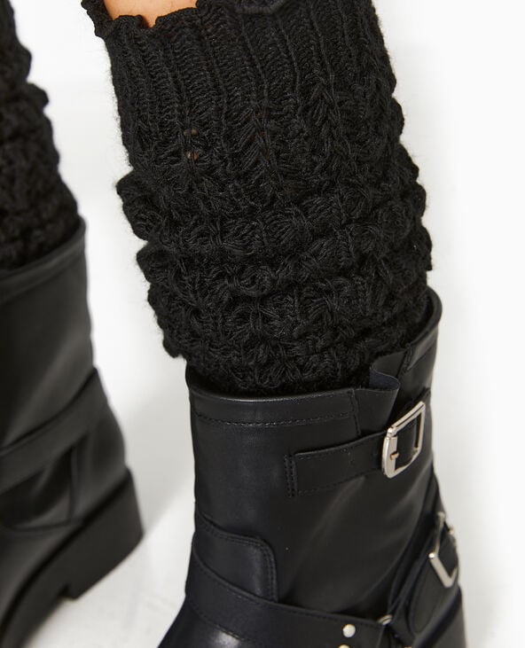 Pimkie Paire De Guêtres En Maille Fantaisie - Noir