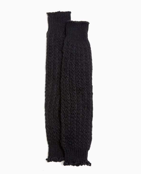 pimkie Paire de guêtres en maille fantaisie - Noir