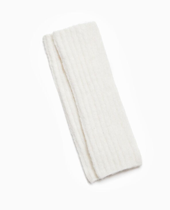 pimkie Paire de mitaines en maille côtelée - Blanc