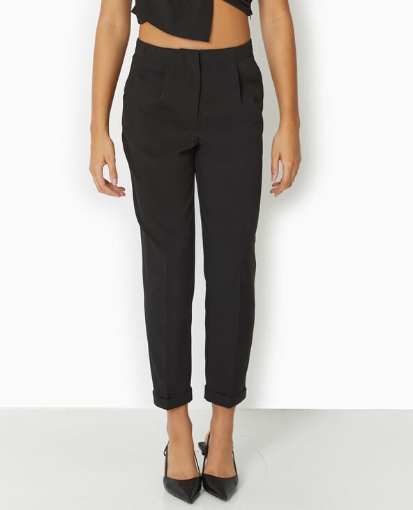 pimkie Pantalon city forme carotte - Noir