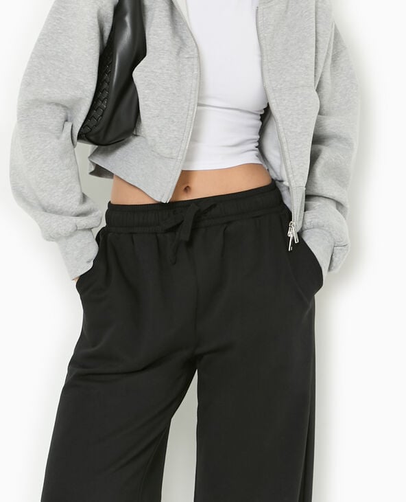 Pimkie Pantalon De Jogging Droit En Molleton - Noir