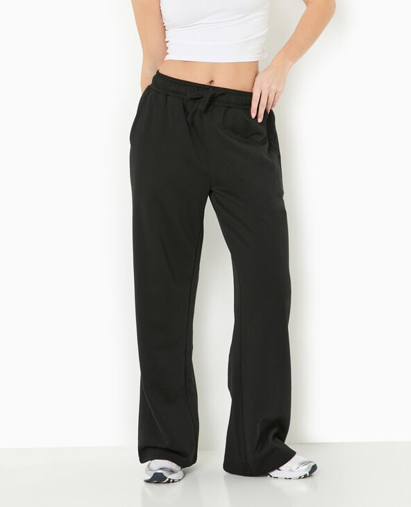 Pimkie Pantalon De Jogging Droit En Molleton - Noir