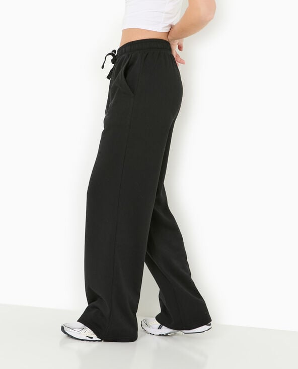 pimkie Pantalon de jogging droit en molleton - Noir