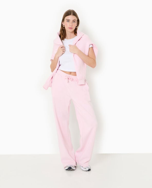 Pimkie Pantalon De Jogging Droit En Molleton - Rose