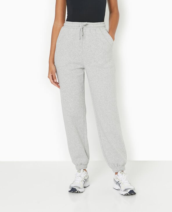 Pimkie Pantalon De Jogging En Molleton - Gris Chiné