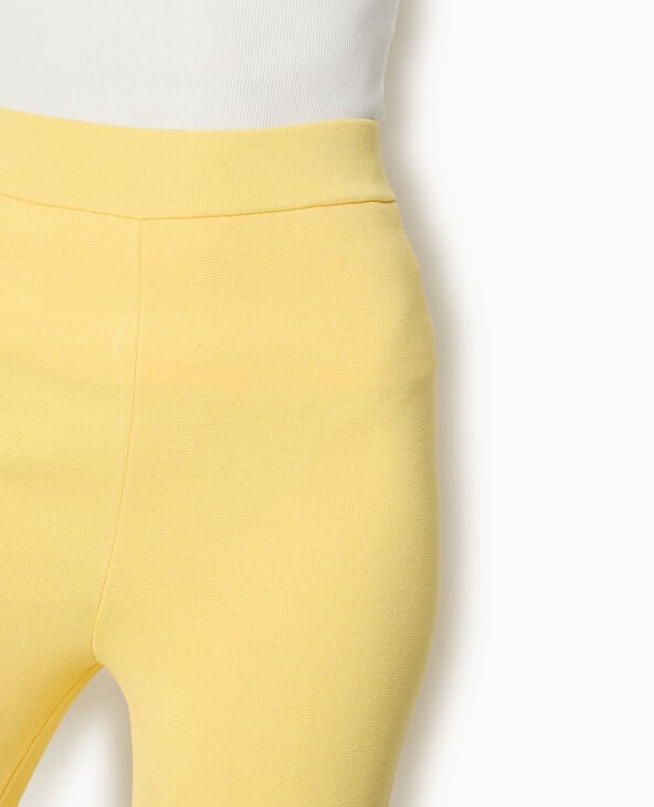 Pimkie Pantalon Droit En Tricot - Jaune