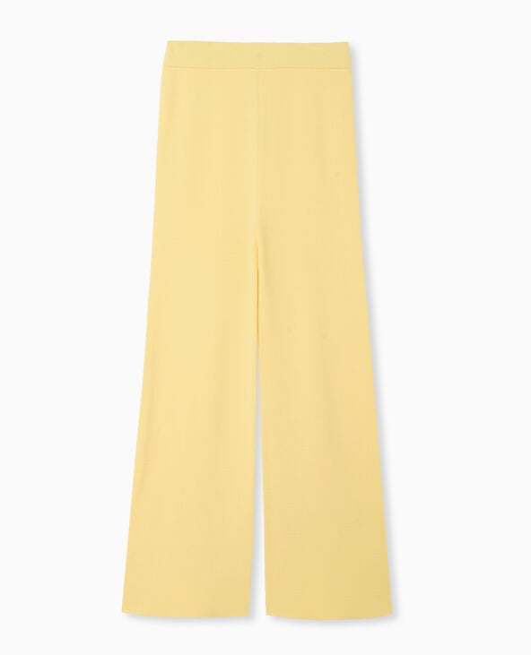 Pimkie Pantalon Droit En Tricot - Jaune