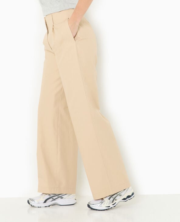 pimkie Pantalon en toile large et droit - Beige