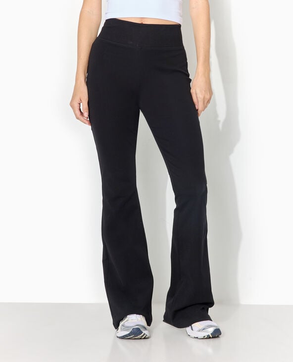 Pimkie Pantalon Flare En Maille Extensible - Noir
