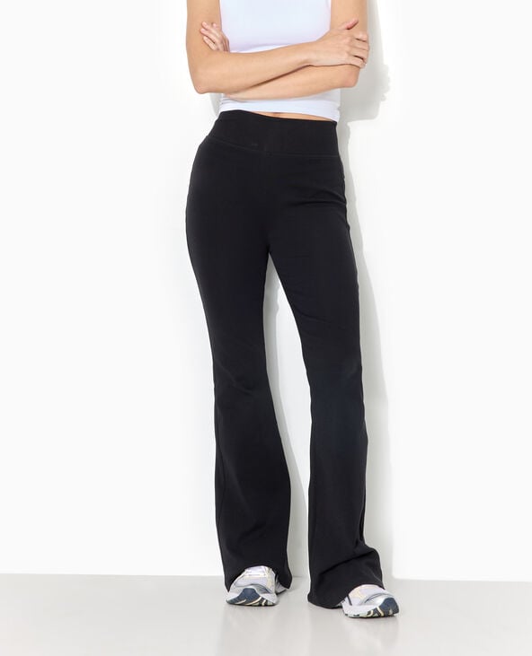 pimkie Pantalon flare en maille extensible - Noir