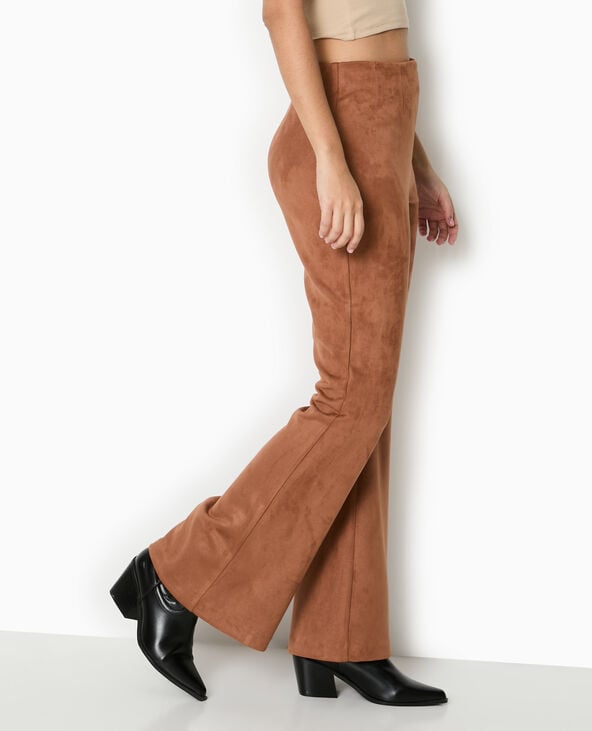 pimkie Pantalon flare en suédine - Camel