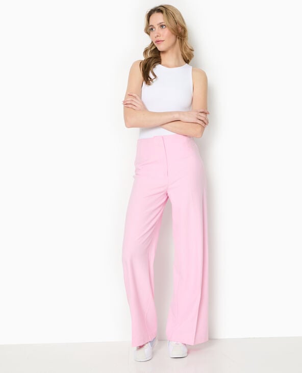 pimkie Pantalon large avec pinces - Rose