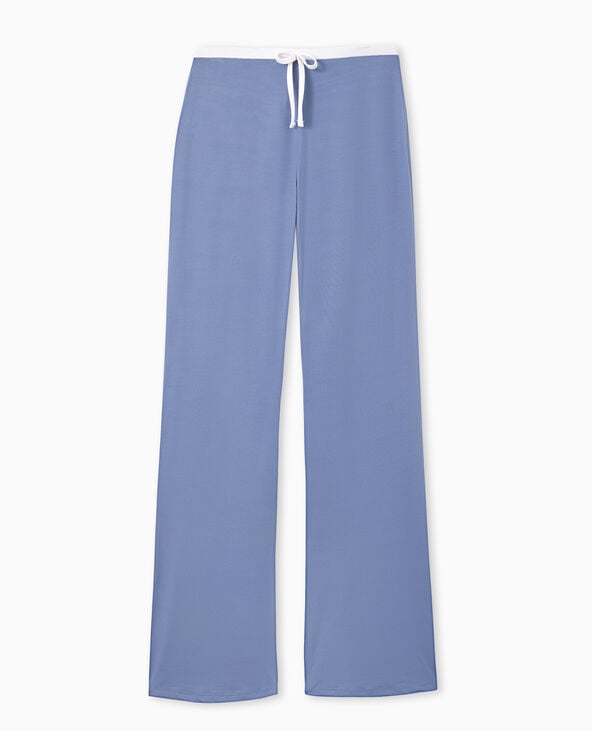 Pimkie Pantalon Large En Maille Extensible - Bleu