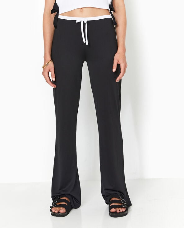 Pimkie Pantalon Large En Maille Extensible - Noir