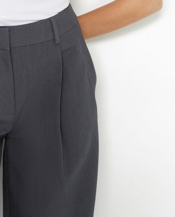 Pimkie Pantalon Large Et Droit Avec Pinces - Gris