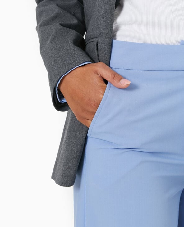 Pimkie Pantalon Large Et Droit Taille Regular - Bleu