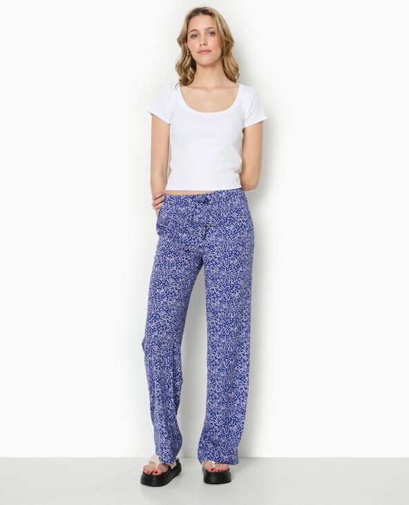 Pimkie Pantalon Large Et Fluide - Bleu électrique