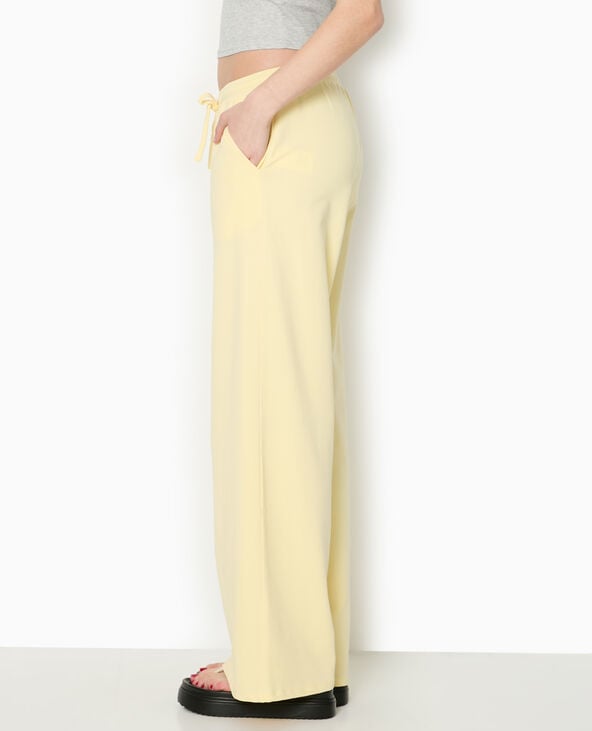 pimkie Pantalon molleton droit - Jaune pâle
