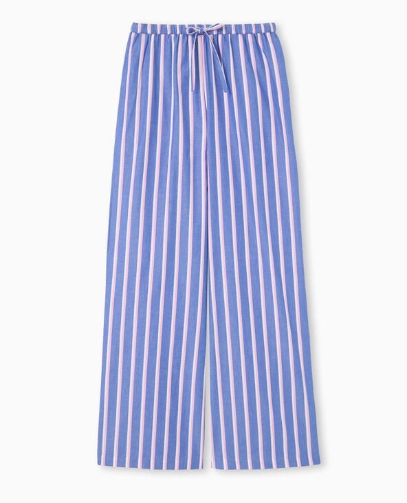 Pimkie Pantalon Rayé Esprit Pyjama D'homme - Bleu