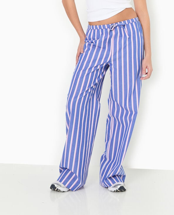 Pimkie Pantalon Rayé Esprit Pyjama D'homme - Bleu