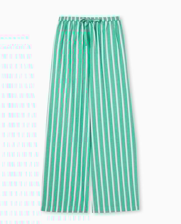 Pimkie Pantalon Rayé Esprit Pyjama D'homme - Vert