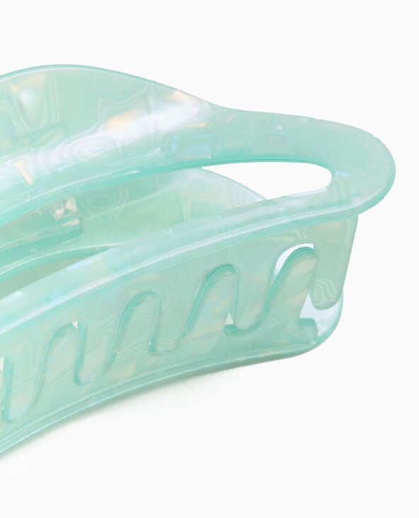 Pimkie Pince Crocodile Effet Irisé - Bleu Turquoise