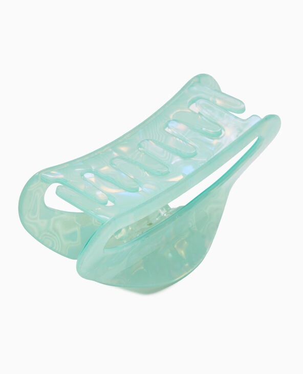 Pimkie Pince Crocodile Effet Irisé - Bleu Turquoise