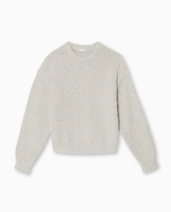 Pimkie Pull Col Rond En Grosse Maille - Bleu Clair